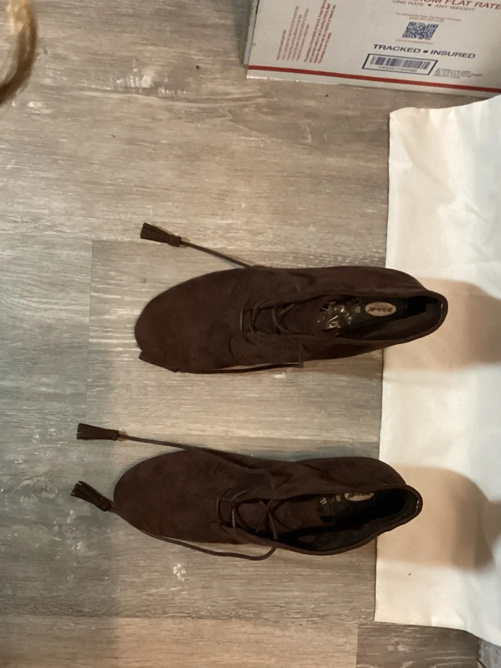 Women’s Brown Suede Ankle Booties